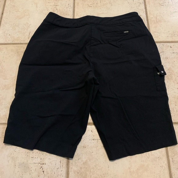 Izod Black Cargo Bermuda Shorts size 12-14 - Picture 4 of 6